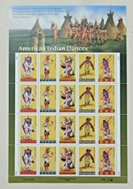 Sheet Of 20 American Indian Dances 32¢ Us Ps Postage Stamps Sc # 3072-3076 - £15.50 GBP