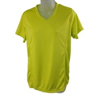 Xersion Women’s Sz M Quick-Dri Activewear V Neck Fluorescent Yellow Shirt - $6.64