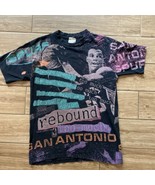 Vintage NBA San Antonio Spurs David Robinson single stitch T Shirt Black... - £137.71 GBP