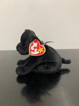 Retired Luke 1999 Ty Beanie Baby 6&quot; Black Dog with tag! PLEASE READ! - $3.25
