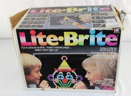 Milton Bradley 1990 Lite Brite - Console, Pegs, Instructions - Missing Papers - £14.93 GBP