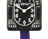 Black Kit-Cat Klock  Yellow Bow  Purple Tale Clock (15.5″ high) - £71.90 GBP