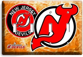 New Jersey Devils Hockey Team Njd 4GANG Light Switch Wall Plate Sport Room Decor - £17.51 GBP