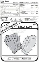 Polar Paws #508 For Adults &amp; Children Gloves Mittens Sewing (Pattern Only) gp508 - $9.00