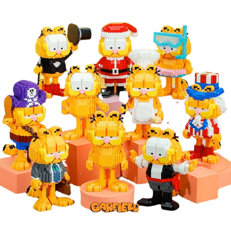 Balody Mini Blocks Magic Cartoon Garfield Cat Anime Figures Collection Building - £19.53 GBP+