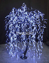 6ft Pure White 945pcs LEDs Artificial Willow Weeping Christmas Tree Rain... - $398.00