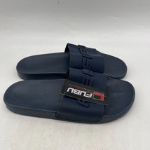 Fubu Mens Blue Slip On Athletic Slip Resistant Sport Cushion Slide Sandals Sz 9 - £31.14 GBP
