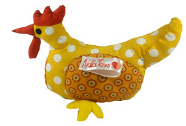 Handmade &quot;Chicken&quot; toy in yellow cotton - 1R14 - $46.00 CAD