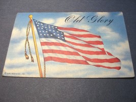 Old Glory- Washington DC, District of Columbia – 1942 Linen Postcard. - £7.79 GBP