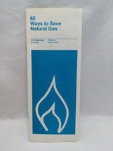 Vintage 1977 65 Ways To Save Natural Gas Brochure - £7.89 GBP