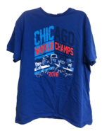 Chicago World Champs 2016 Baseball XL Blue 100% Cotton T Shirt - $13.56 CAD