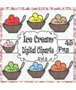 Ice Cream Digital Cliparts Vol. 8 - $37.50 MXN