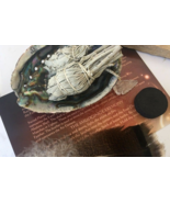 California White Sage Home Smudge Kit DIY Two Wands Abalone Shell Feather - $16.82