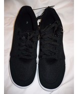 Men&#39;s Walmart Brand Lace Up Shoe Black Mesh Size 7.5 NEW  Skater Shoes - £13.19 GBP