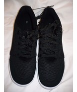 Men&#39;s Walmart Brand Lace Up Shoe Black Mesh Size 7.5 NEW  Skater Shoes - $25.20 CAD