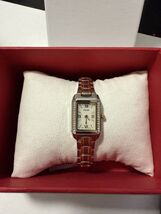 Pulsar Womens Quartz Rectangle Diamond Bezel Wristwatch - $60.00