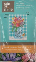 &quot;Welcome Home&quot; Floral Abundance in Mason Jar Garden Porch Flag 12.5&quot; X 18&quot; - £6.24 GBP