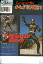 Simplicity 7389 Child Sabans Masked Rider Hero 1995 Tv Costume Pattern Uncut Ff - £10.10 GBP
