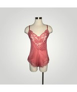 Vintage Lingerie Emilio Pucci for R Pink Bodysuit Lace 1 Piece Teddy L104 M - £34.88 GBP