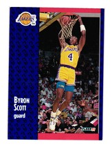 1991-92 Fleer Tony&#39;s Pizza #S-108 Byron Scott Los Angeles Lakers - $2.00