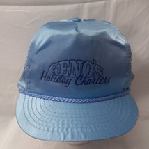 Geno&#39;s Holiday Charters Vintage Hat Cap Strapback Nylon Rope Trucker Farmer - $14.84