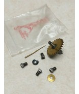 Vintage Or Antique 8 Pieces Clock Parts Screws Brass Gear More - £7.78 GBP