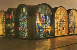 Hadassah Hebrew University Unposted Vintage Postcard Stained Glass Marc Chagall - £11.71 GBP
