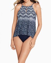 Miraclesuit 6553760 Silver Shores Peephole Tankini Top SZ 8 US ($140) - $98.85