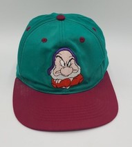 Vintage Disney&#39;s Snow White and the Seven Dwarfs GRUMPY Snapback YOUTH Cap Hat - £9.99 GBP