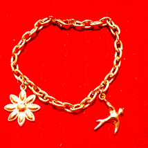 Lovely Golden Charm Bracelet - $14.85