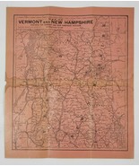 1899 Map New Hampshire and Vermont - $24.75