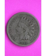 1859 Indian Head Cent Semi Key Date Coin Guaranteed Authentic &amp; Genuine ... - $47.85 CAD
