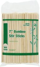 500 7&#39;&#39; Eco-Friendly Bamboo Coffee Stirrers - $287.14 MXN
