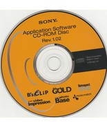 Application Software CD-Rom Disc Rev. 1.02 by Sony - $13.85