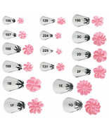 Wilton Drop Flower Tip Decorating Tips New LG XLG Sizes Cake Icing 2C, 2... - £1.57 GBP+