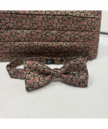 Mel Howard Cummerbund &amp; Bow Tie  Red Paisley All Silk Christmas Party We... - $24.81