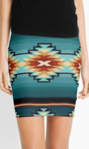Cowgirl Kim Turquoise Dreams Mini Skirt - £47.17 GBP