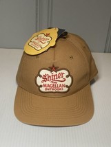 NWT Shiner Beer Trucker&#39;s Magellan Outdoors Snapback Hat - Gold Canvas - £7.06 GBP