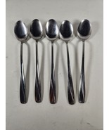 5 Vintage Flatware Icecream Or Tea 7.25&quot;  Spoon Flatware Japan Stainless... - $20.55 CAD