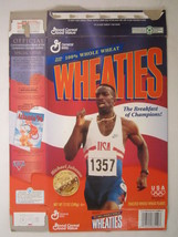 MT WHEATIES Box 1996 12oz MICHAEL JOHNSON Track &amp; Field Winner OLYMPICS ... - $6.38