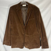 Vintage Corduroy Blazer 70s DonnKenny Brown Sports Coat Double Button Jacket - $36.47