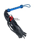 Handmade Genuine Cowhide Leather Flogger Heavy-Duty BDSM Slapper Whip - $28.97