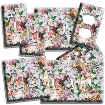 Victorian Floral Pattern Roses Peonies Light Switch Wall Plate Outlet Room Decor - £14.34 GBP+