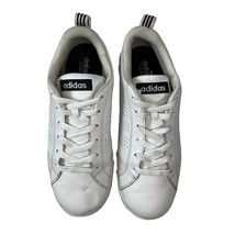 Adidas Neo Advantage White Leather Low Top Women&#39;s 6 Sneakers Lace Up Comfort - £18.95 GBP