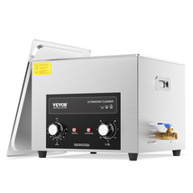 VEVOR Knob Control Ultrasonic Cleaner with Heater Timer &amp; Basket, 360W, 15L - $2,244.09 MXN