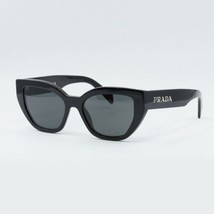PRADA PRA09S 1AB5S0 Black/Dark Gray 53-18-145 Sunglasses New Authentic - $293.99