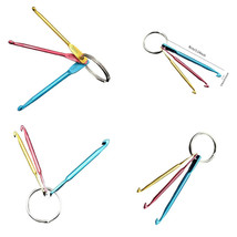 Crochet Hook Travel Set 3-4-5MM Sizes Included on a Split Ring - $3.29