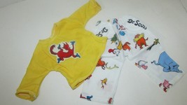 18&quot; doll clothes hand made pajama outfit Dr. Seuss Fox in Socks top pant... - £9.32 GBP