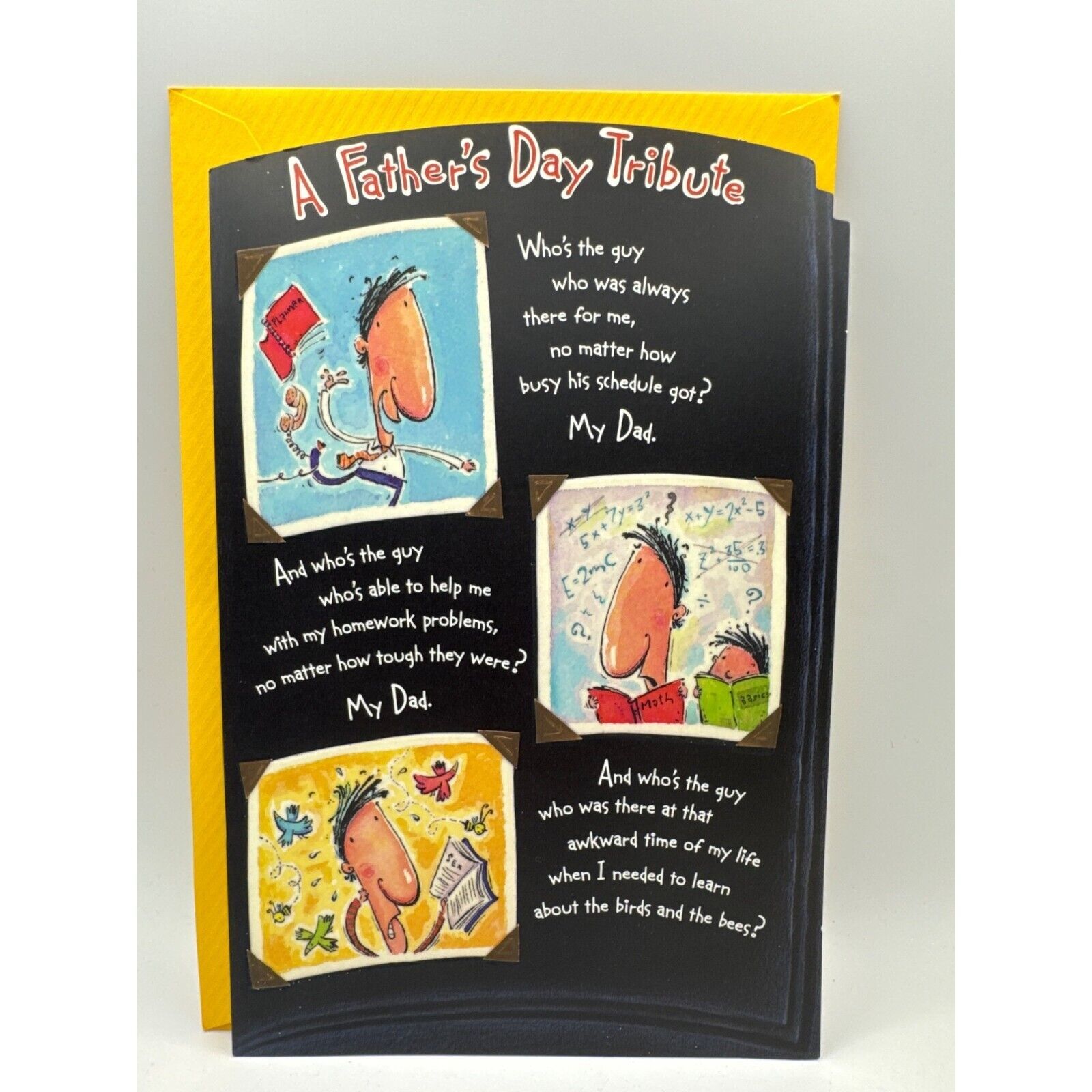 American Greetings Forget me Not Fathers Day Greeting Card Fathers Day Tribute - $5.93