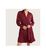 Free Assembly Women’s Pleated Mini Shirtdress, Long Sleeve, Size Small (S)  - $26.00